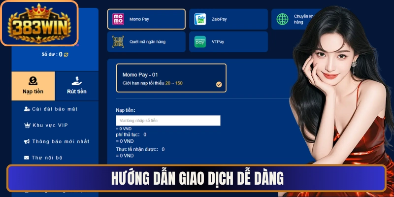 Hướng dẫn giao dịch dễ dàng