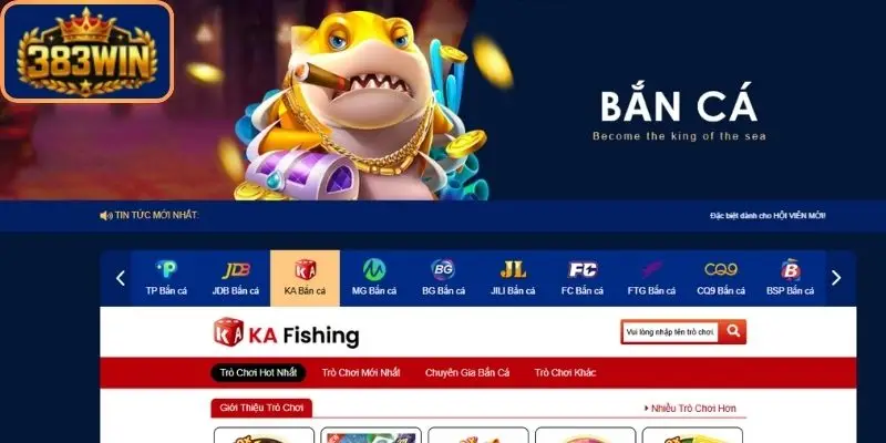 Bắn cá 383win là sảnh chơi cực kỳ nổi bật