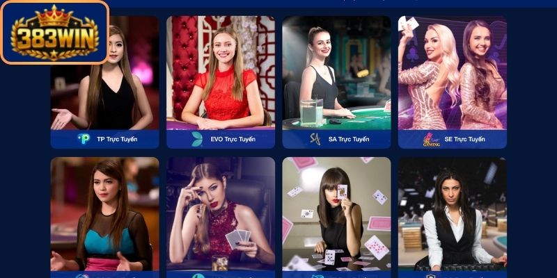 Khám phá những sản phẩm game có tại casino 383Win