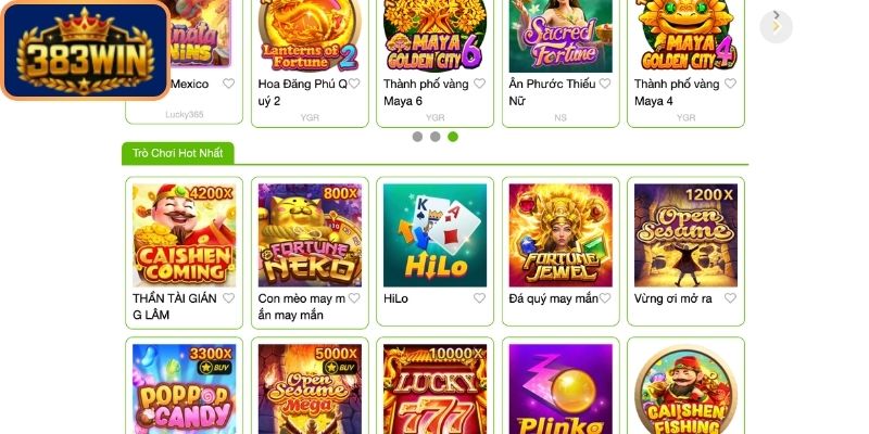 Vài nét về sân chơi nổ hũ 383Win