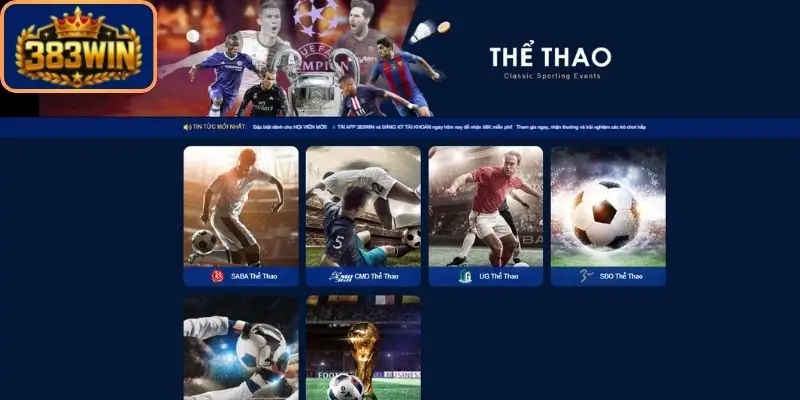 Thể thao 383win là sảnh chơi hấp dẫn nhất